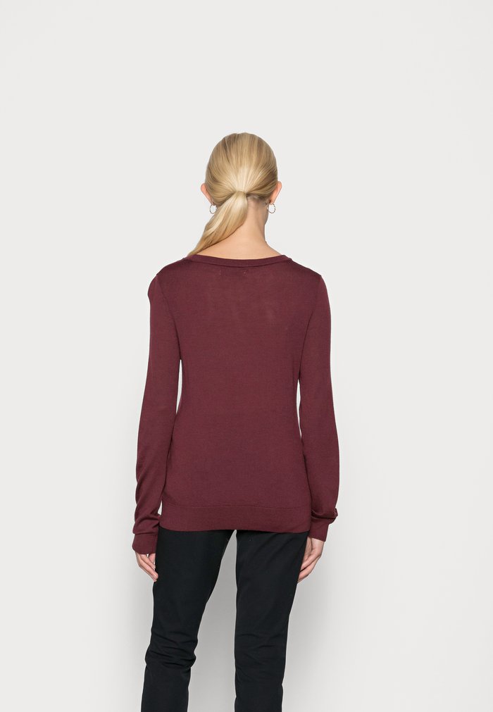 Pulls Anna Field MERINO WOOL Bordeaux Femme | NIX-7907284